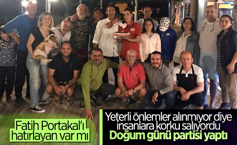 Fatih Portakal'dan tepki çeken doğum günü partisi