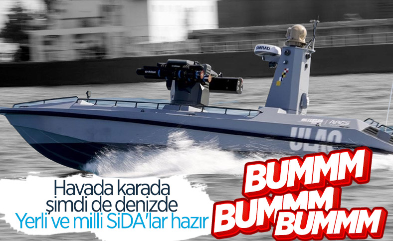 Türkiye'nin ilk silahlı insansız deniz aracı, füze atışları için hazır