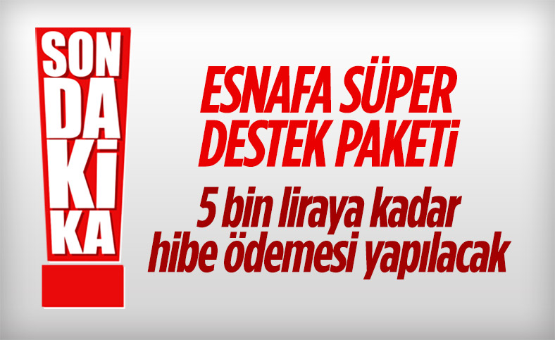 Esnaflara 2 ayrı grup halinde destek ödemeleri yapılacak