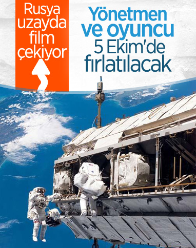 Rusya, film çekimi için uzaya yönetmen ve oyuncu gönderiyor