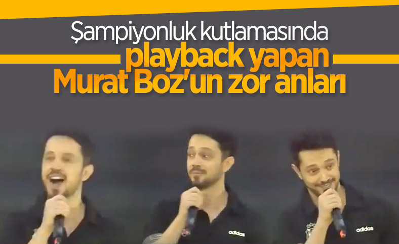 Playback kesilince Murat Boz zor anlar yaşadı