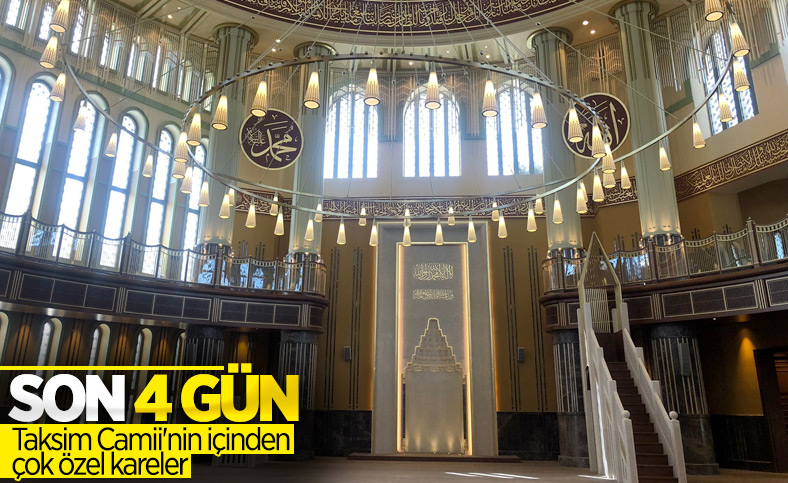 Taksim Camii cuma günü ibadete açılıyor