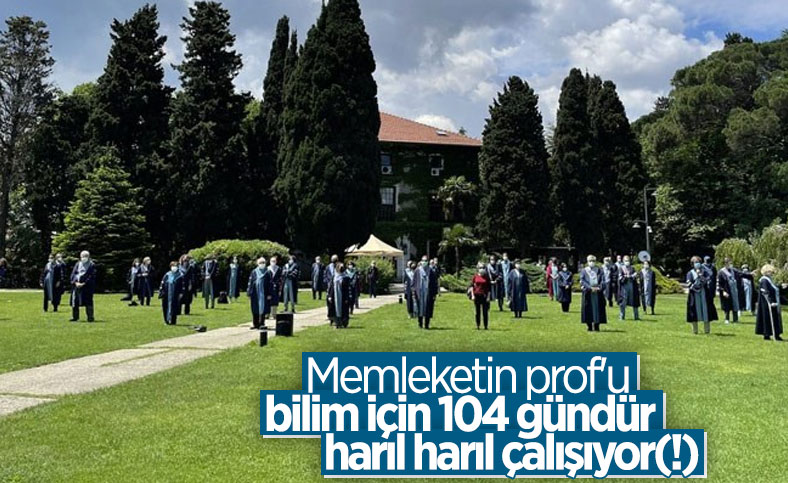 Boğaziçi'nde akademisyenler eylemlerinin 104. gününde