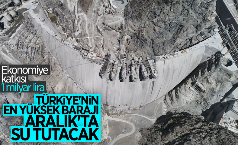 Yusufeli Barajı’nda aralık ayında su tutulmaya başlanacak