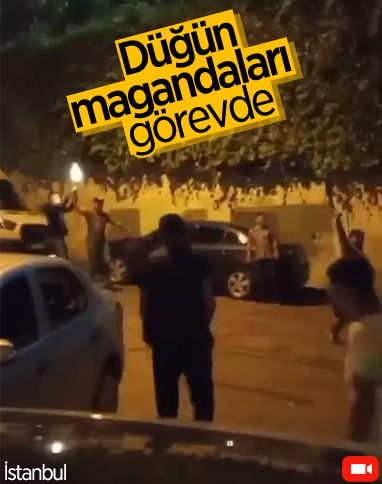 Bağcılar'da sokak düğününde havaya ateş açtılar