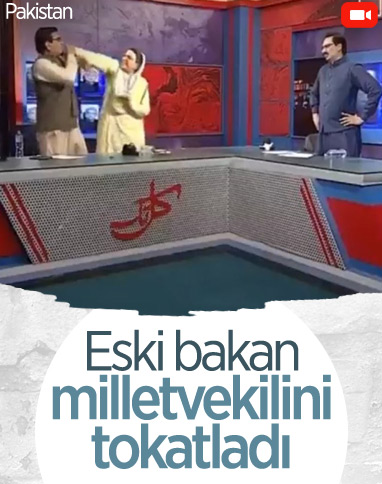 Pakistanlı eski bakandan milletvekiline tokat