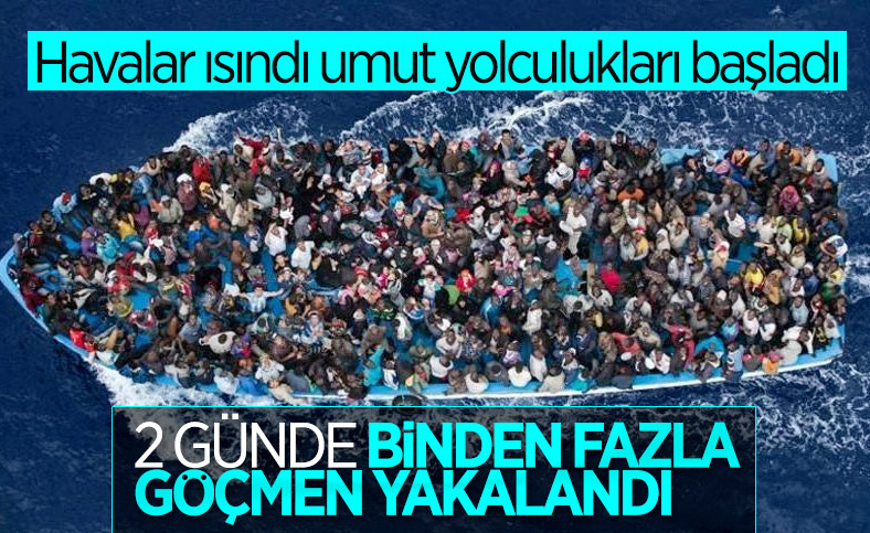 Libya’da 2 günde binden fazla göçmen yakalandı