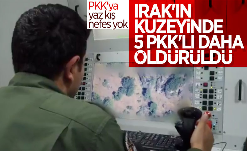 Irak'ın kuzeyinde 5 terörist öldürüldü