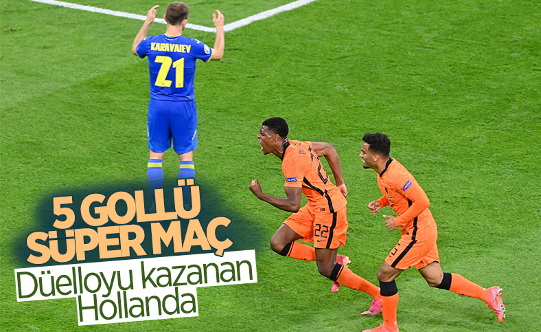Hollanda, Ukrayna'yı 3 golle mağlup etti