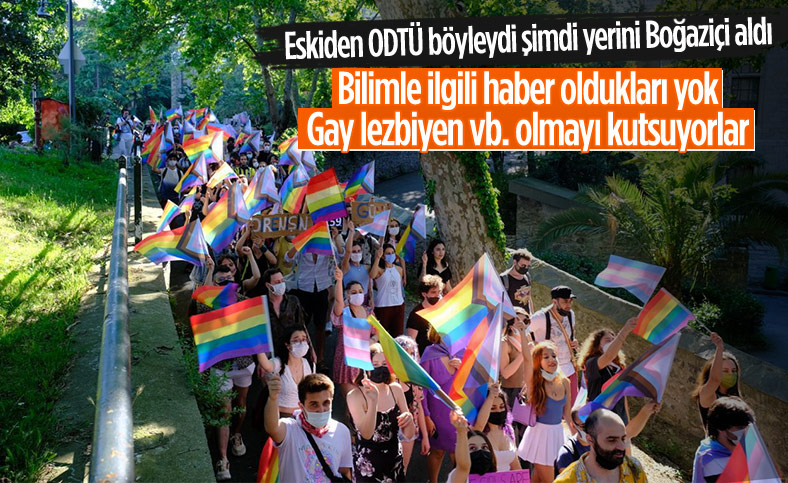 Boğaziçi Üniversitesi'nde LGBT yürüyüşü