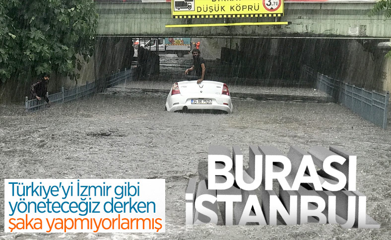 İstanbul'da sağanak hayatı felç etti