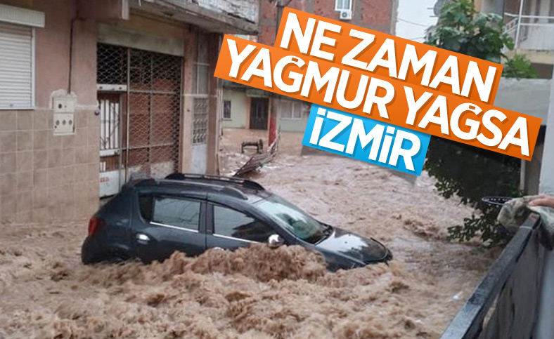 İzmir'de sağanak yağış nedeniyle su baskınları yaşandı