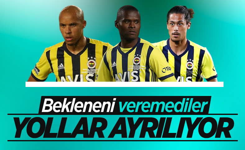 Fenerbahçe'de 3 ayrılık birden