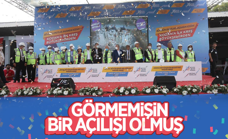 Adana'da 10 belediye başkanıyla kreş temel atma töreni