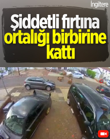 Londra’da şiddetli fırtına: Evlerin çatıları uçtu
