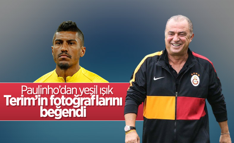 Paulinho, Fatih Terim'in fotoğraflarını beğendi
