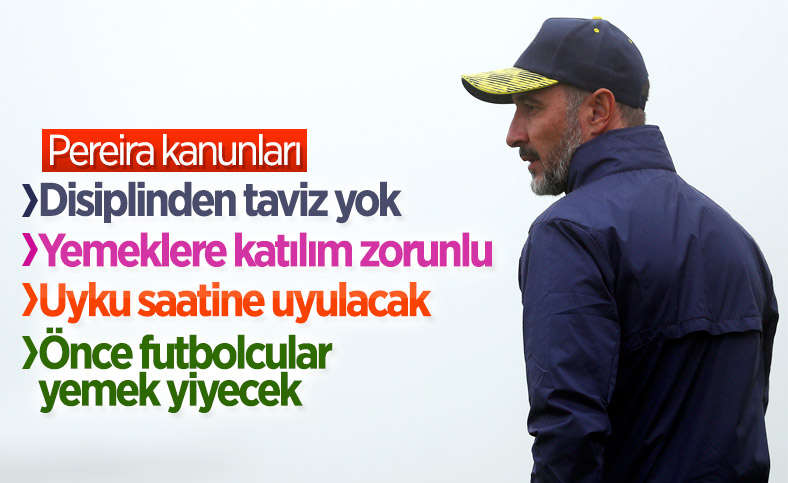 Fenerbahçe'de Vitor Pereira kanunları