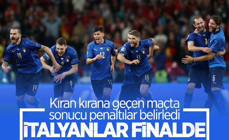 EURO 2020'de İspanya'yı penaltılarda eleyen İtalya finalde