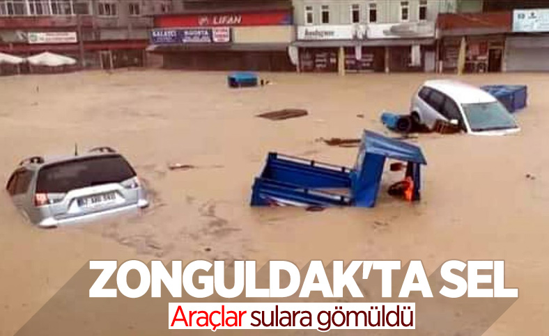 Zonguldak'ta dere taşınca 1 belde sular altında kaldı