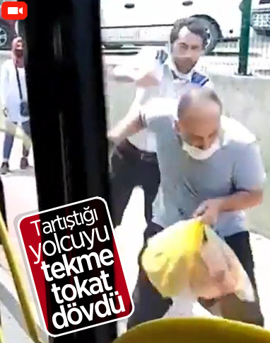 İzmit'te otobüs şoförü, yolcuyu darbetti