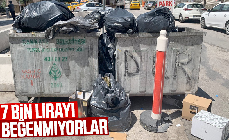 Ankara Çankaya'da çöp krizi