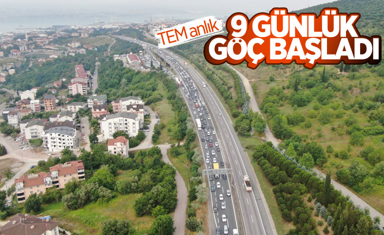 9 günlük bayram tatili başladı: TEM’de yoğunluk var