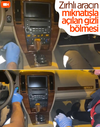 Beşiktaş’ta zırhlı aracın gizli bölmesinden silah ve kokain çıktı