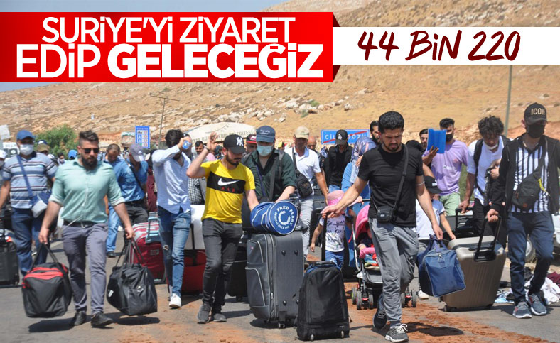 44 bin 220 Suriyeli bayram için ülkesine gitti