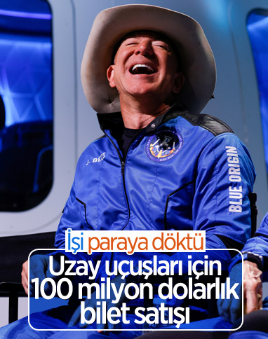 Blue Origin, uzay uçuşları için 100 milyon dolar değerinde bilet sattı