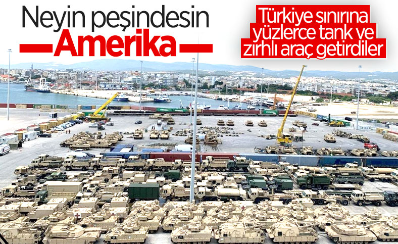 ABD, Dedeağaç’a yüzlerce tank ve zırhlı araç sevkiyatı gerçekleştirdi