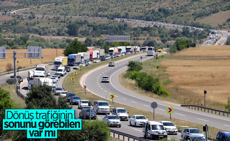 Bayram sonrası İstanbul'a dönüşte yoğunluk yaşanıyor