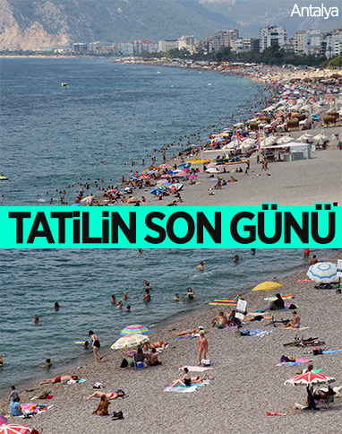 Antalya'da tatilin son günü