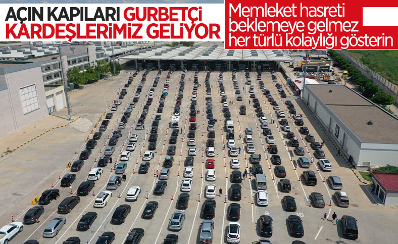 Kapıkule'de gurbetçi yoğunluğu