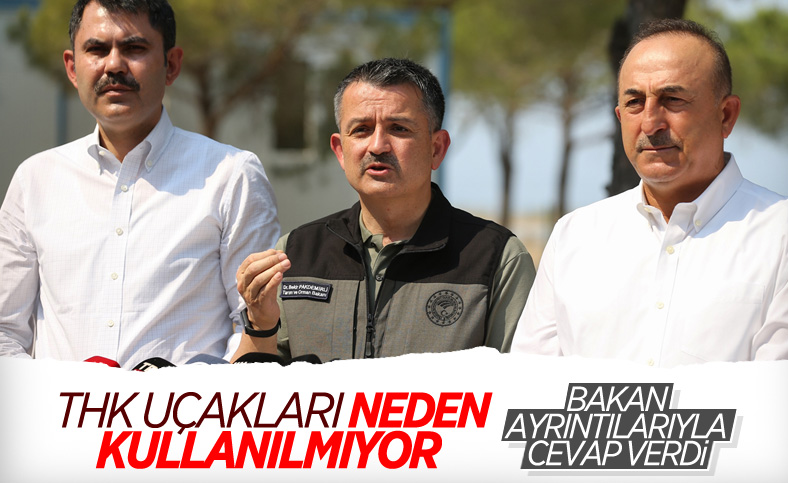 Orman Bakanı Bekir Pakdemirli, THK uçağı eleştirilerine cevap verdi