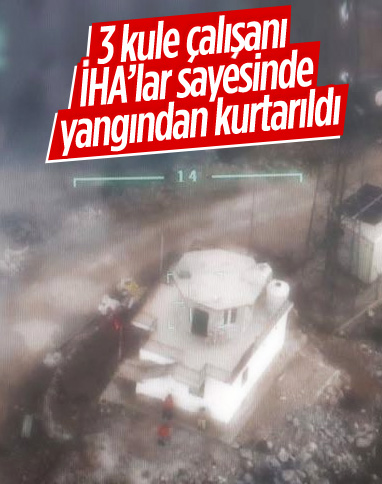 Bayraktar TB2 ve AKSUNGUR İHA’lar 3 kişinin yangından kurtarılmasını sağladı