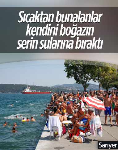 İstanbul'da sıcaktan bunalanlar boğaza akın etti