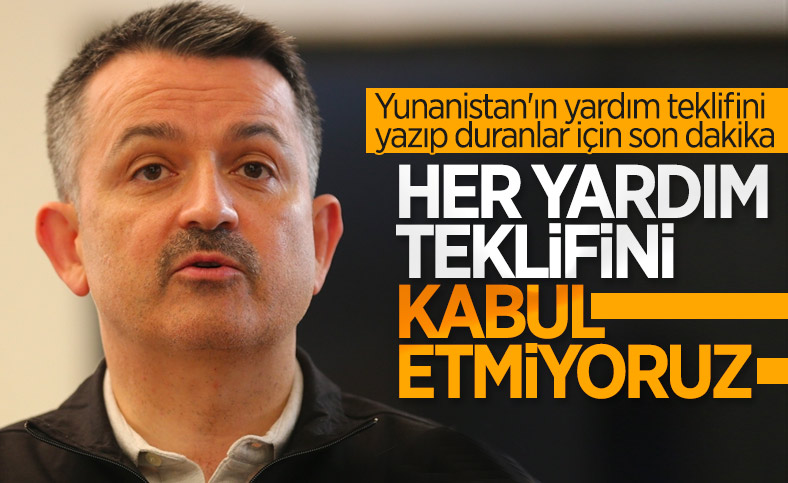 Bekir Pakdemirli, yardım teklifi eleştirilerine yanıt verdi