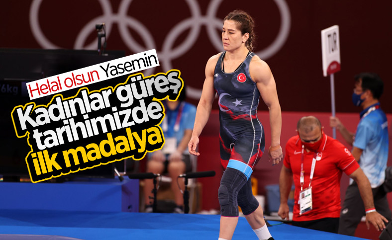 Yasemin Adar, serbest stil 76 kiloda bronz madalya kazandı