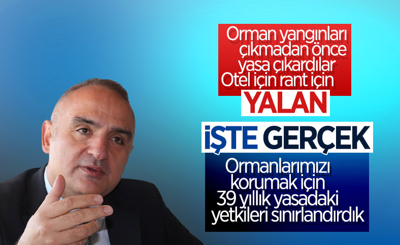 Mehmet Nuri Ersoy: Yanan arazilerin yapılaşmaya tahsisi mümkün değil