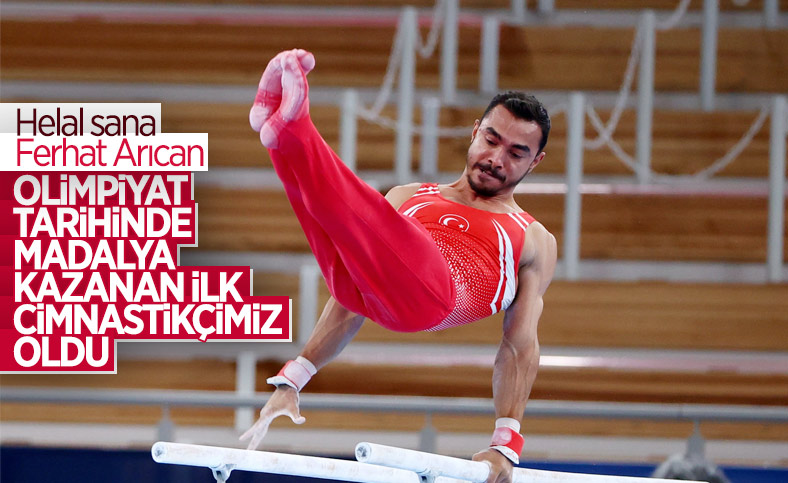 Milli cimnastikçimiz Ferhat Arıcan bronz madalya kazandı