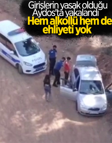 Aydos Ormanı’na kaçak giren araç sürücüsüne ceza