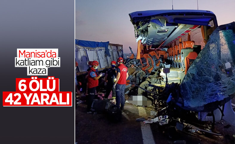 Manisa'da feci kaza: Çok sayıda ölü var