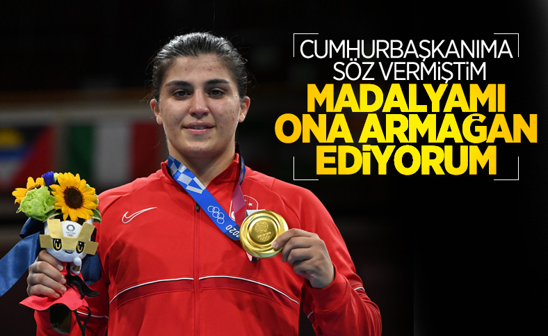 Busenaz Sürmeneli: Madalyayı Cumhurbaşkanımıza armağan ediyorum