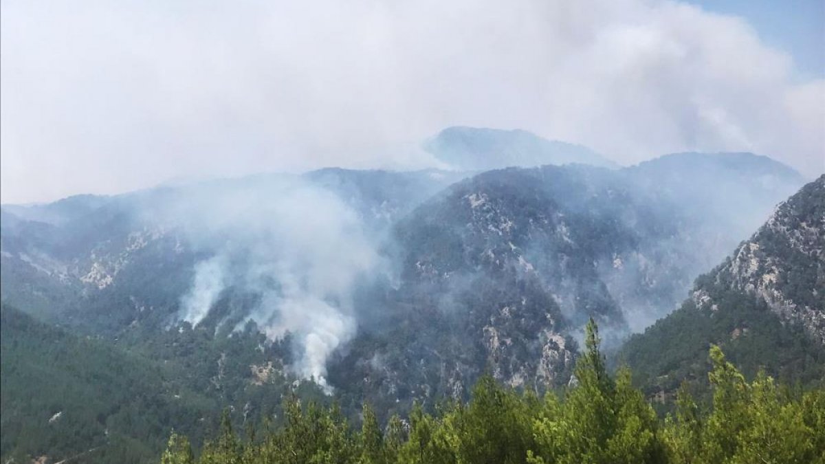 Köyceğiz yangınına müdahale sürüyor