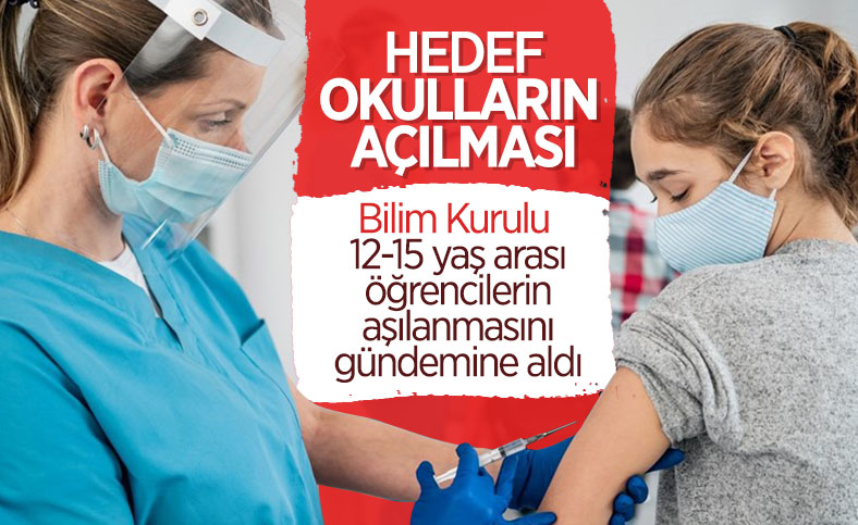 Aşı yaşının 15'e düşürülmesi için çalışma yürütülüyor