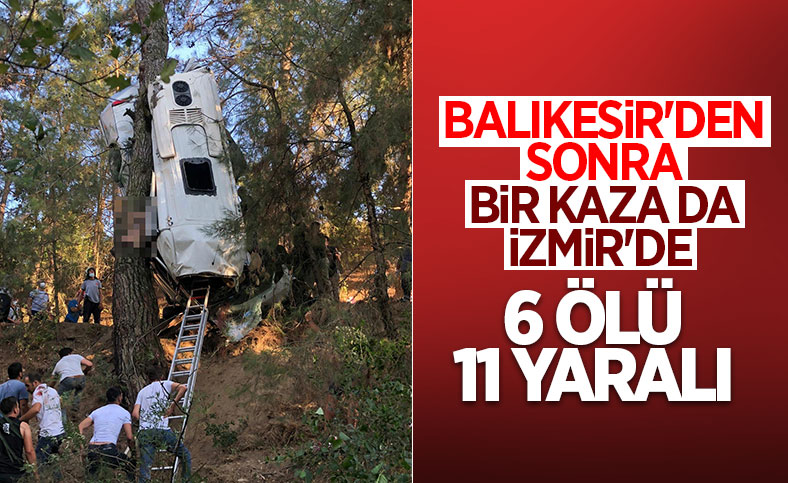 İzmir'de türbe dönüşü kaza meydana geldi