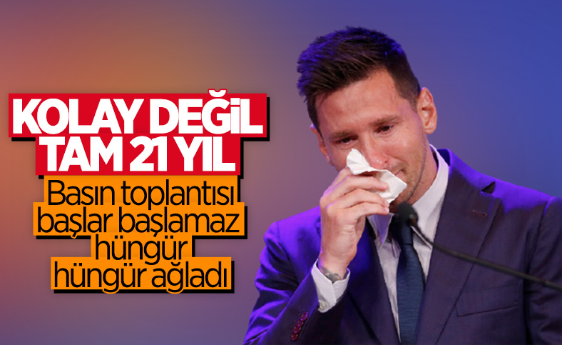 Lionel Messi, Barcelona'ya veda etti