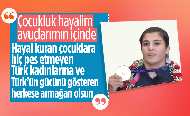 Olimpiyat Şampiyonu Busenaz Sürmeneli yurda döndü