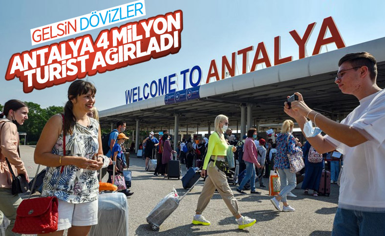 Antalya 7 ayda 3 milyon 396 bin turist ağırladı