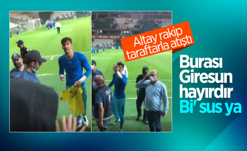 Altay Bayındır, Giresunspor taraftarıyla tartıştı